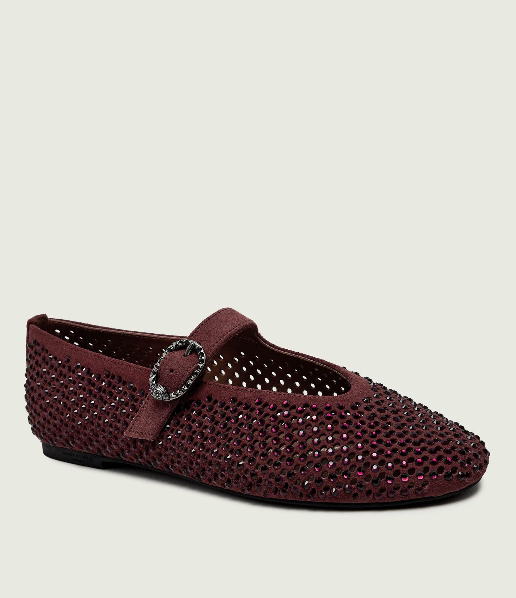 Kurt Geiger Baleriny Mayfair Mary Jane zamsz