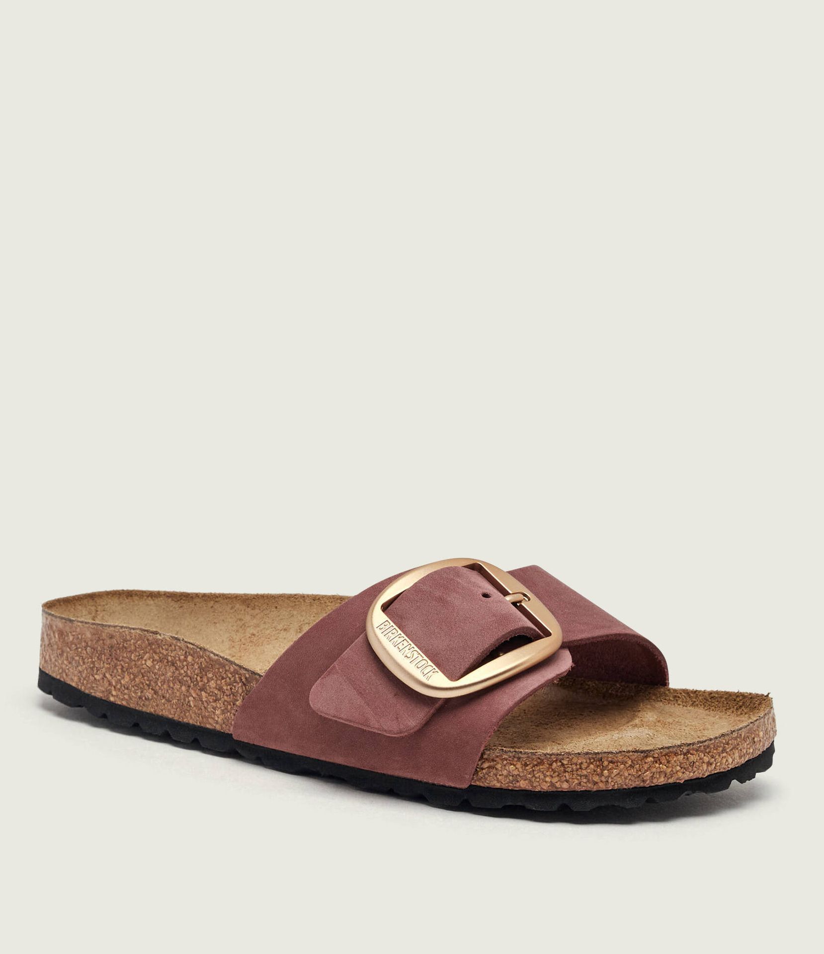 Birkenstock Skórzane klapki Madrid Big Buckle narrow fit