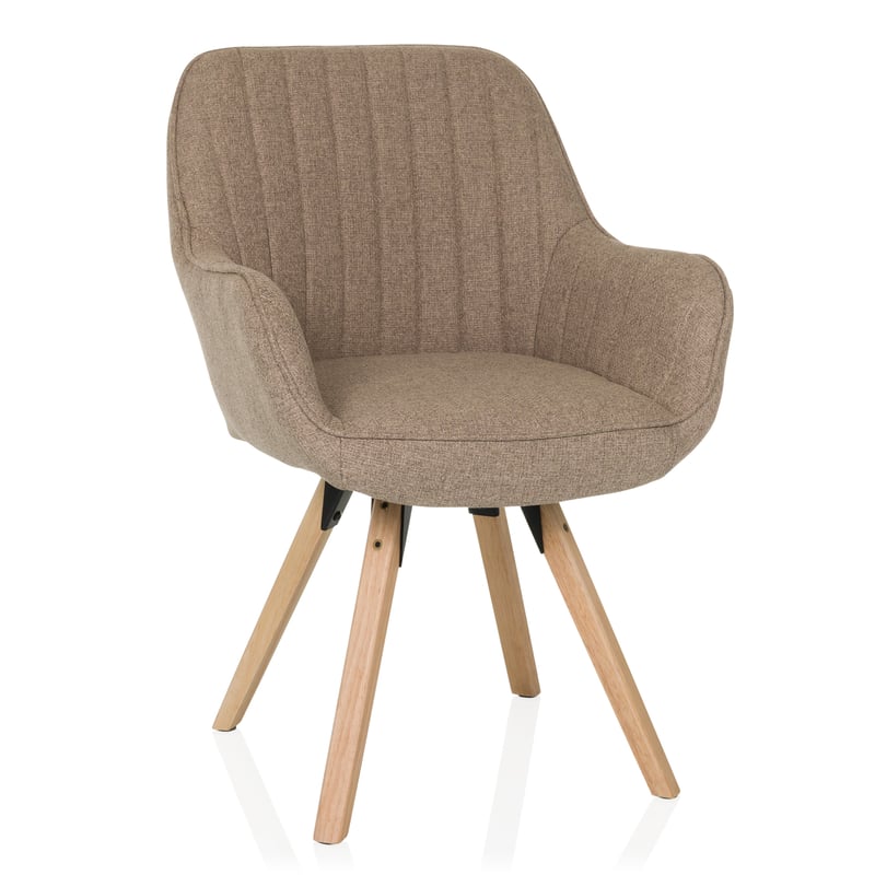 Krzesło tapicerowane SCANDI SOFT Beżowy hjh LIVING