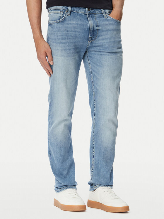 Guess Jeansy Finnley M6YAS2 D1479 Niebieski Slim Tapered Fit