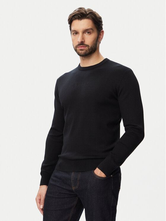 Guess Sweter M6YR12 Z0917 Czarny Regular Fit