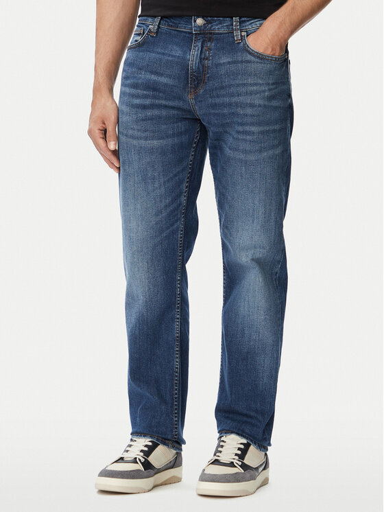 Guess Jeansy Angels M6YAN2 D1476 Granatowy Slim Fit