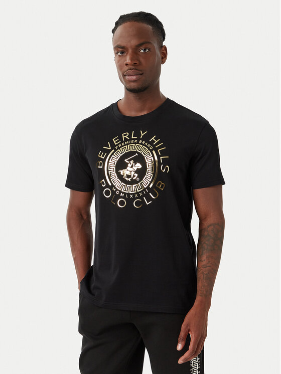 Beverly Hills Polo Club T-Shirt M1342 Czarny Regular Fit