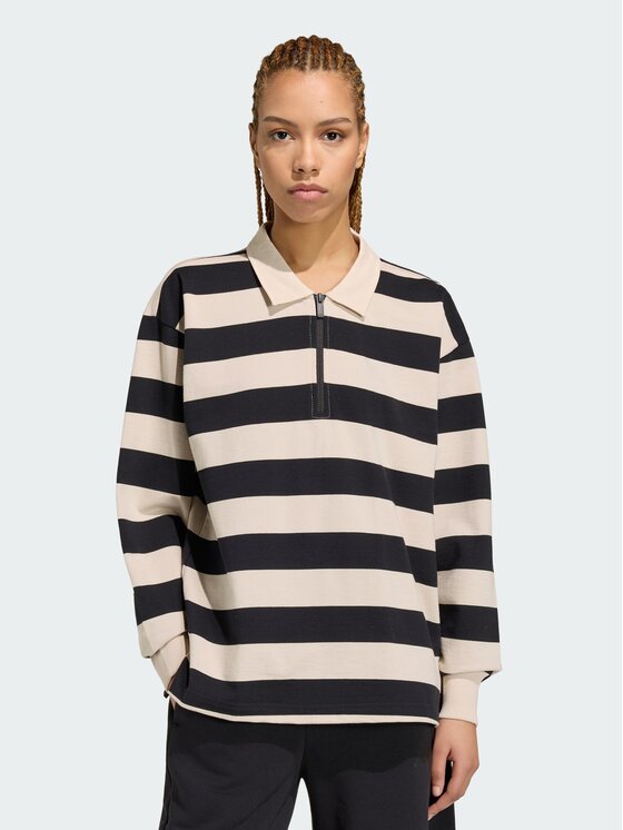 adidas Polo 165110 Czarny Loose Fit