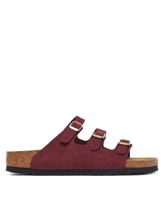 Birkenstock Klapki Florida 1033172 Bordowy