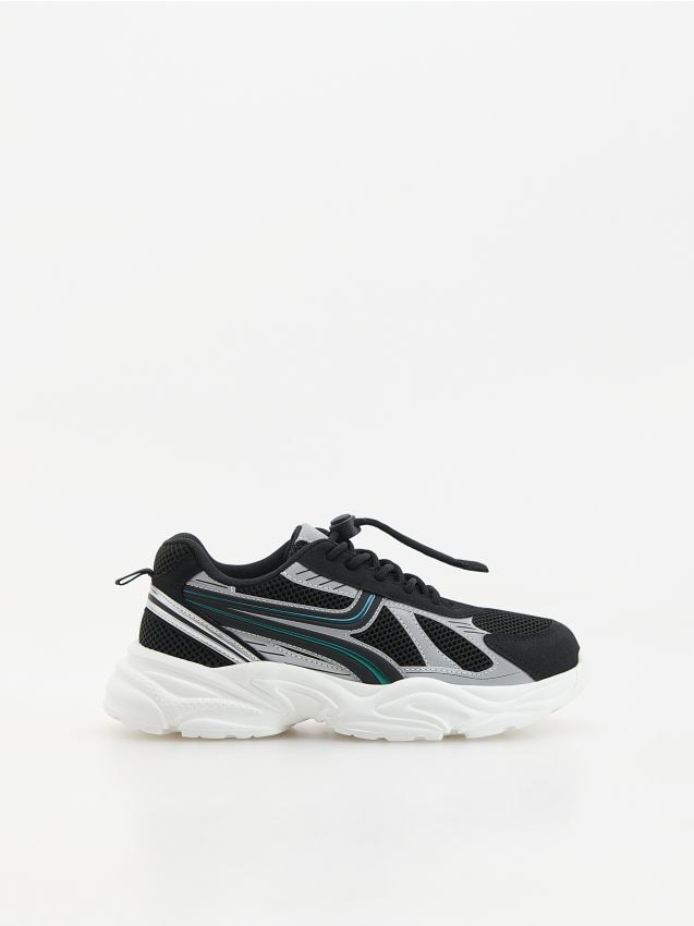 Reserved - Lekkie sneakersy - czarny