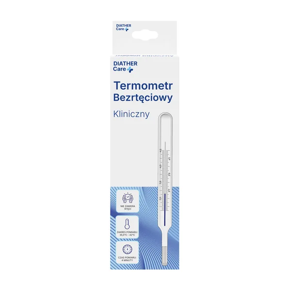 Diather, Termometr bezrtęciowy kliniczny, 1 sztuka