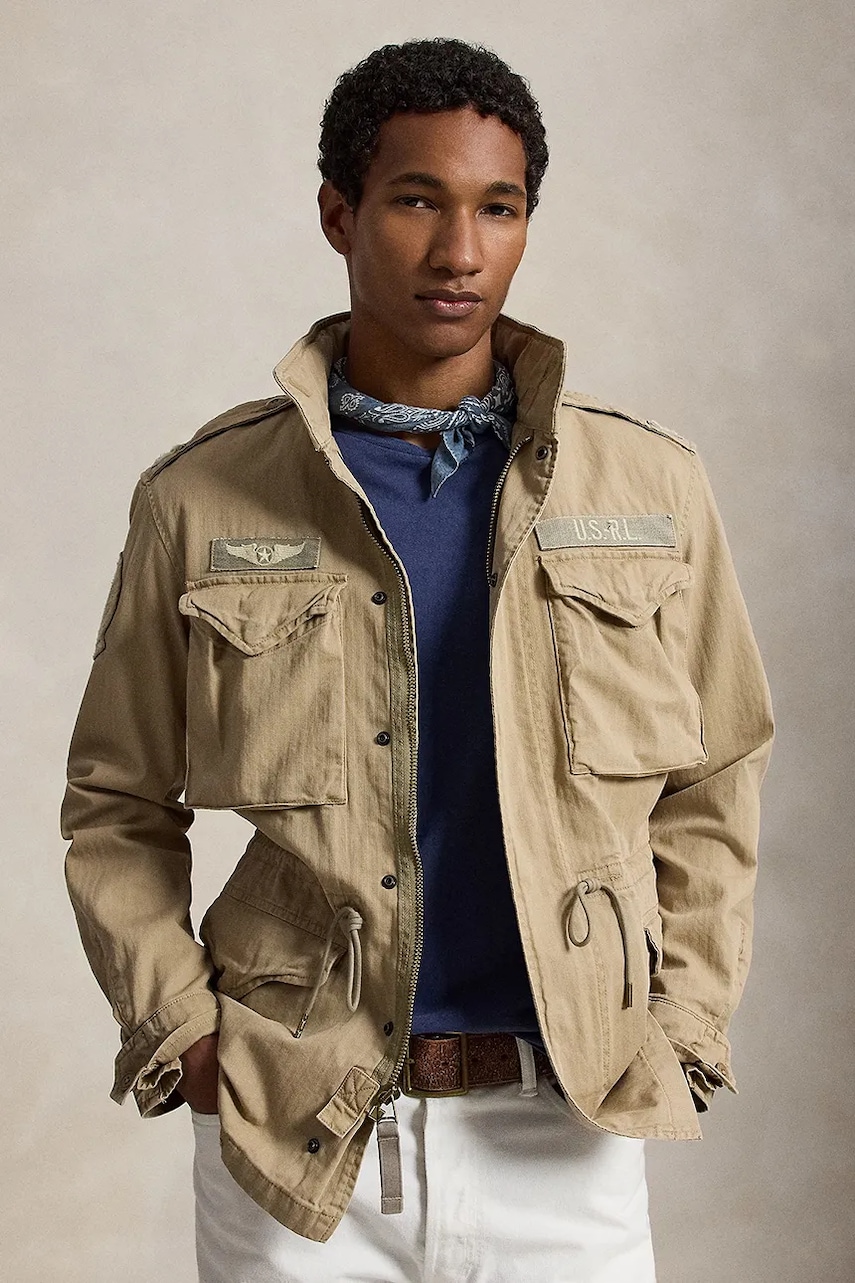 Polo Ralph Lauren Icnc Fld Jkt Lined Field kurtka przejściowa bawełniana męska