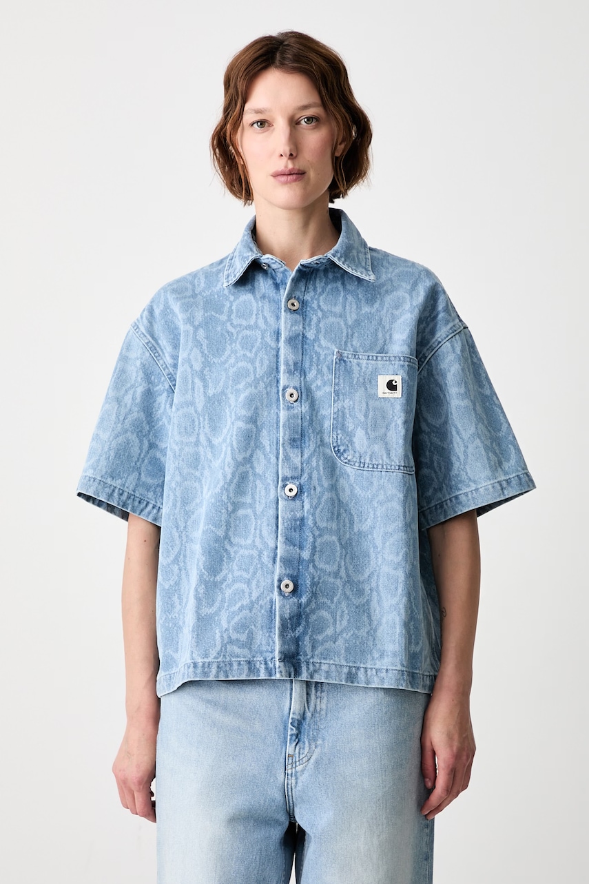 Carhartt WIP W S/S Snake Lovilia koszula bawełniana damska