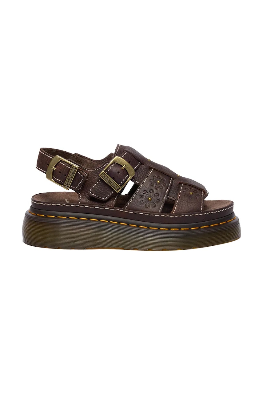Dr. Martens Wrenlie sandały na platformie damskie skórzane