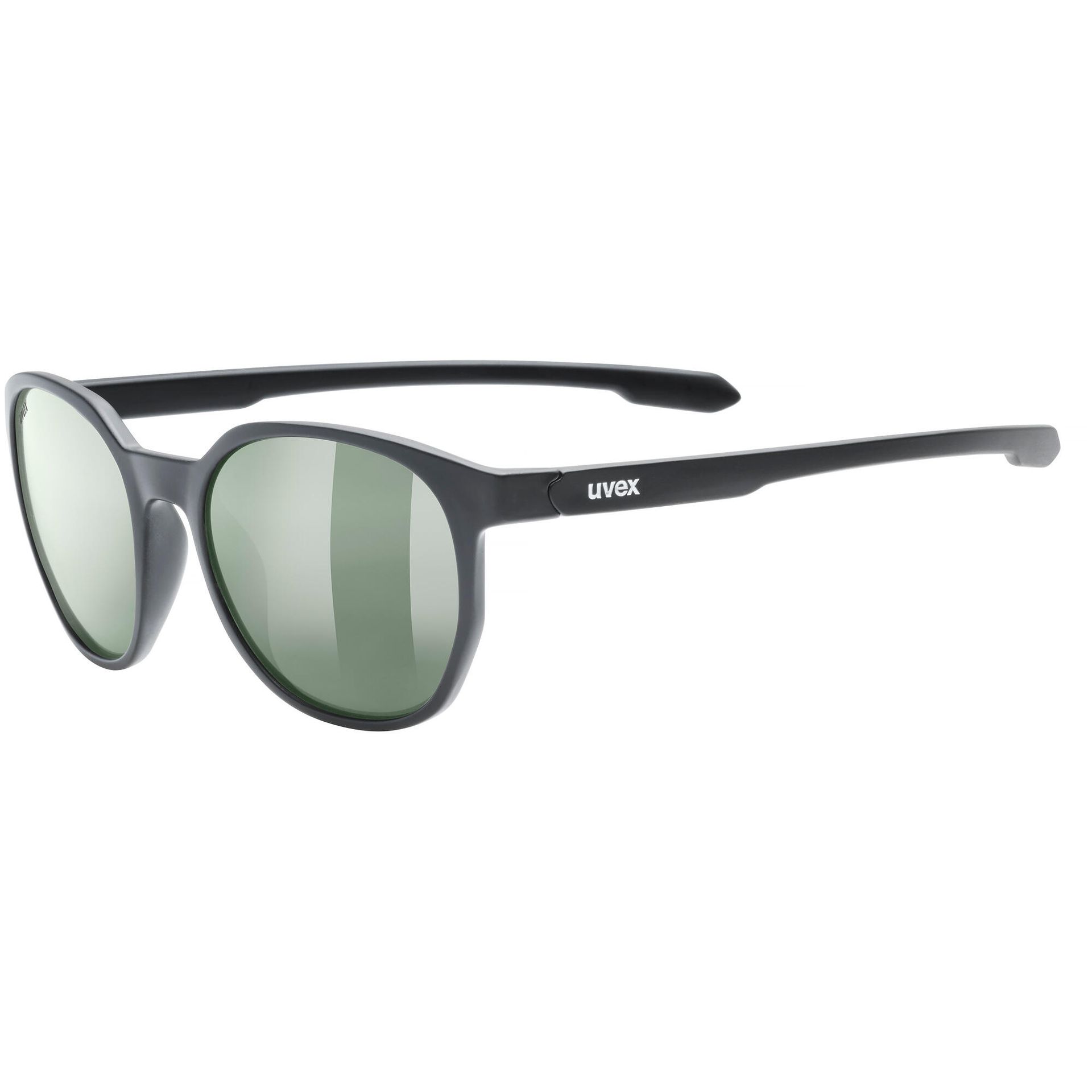 Okulary przeciwsłoneczne UVEX LGL 54 black matt/green WYSYŁKA W 24H 30 DNI NA ZWROT