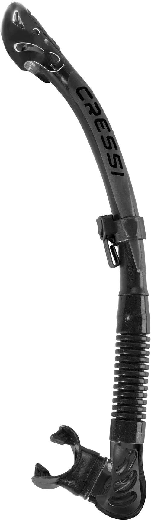 Cressi Snorkel Alpha Ultra Dry Es258150 Rurka Do Nurkowania, Czarna