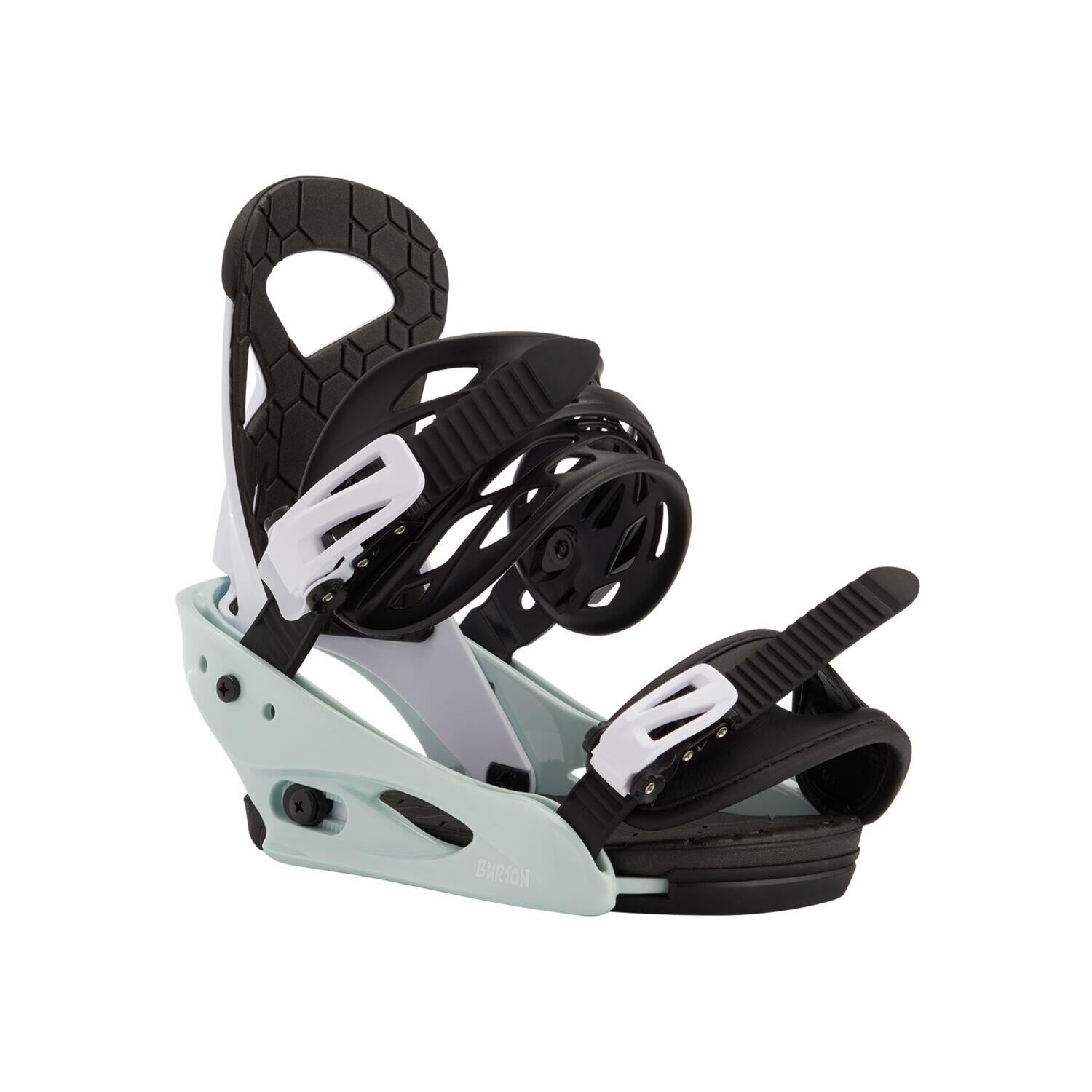 Burton SMALLS NEO-MINT/WHITE dziecięce wiązania snowboardowe - L 90036248