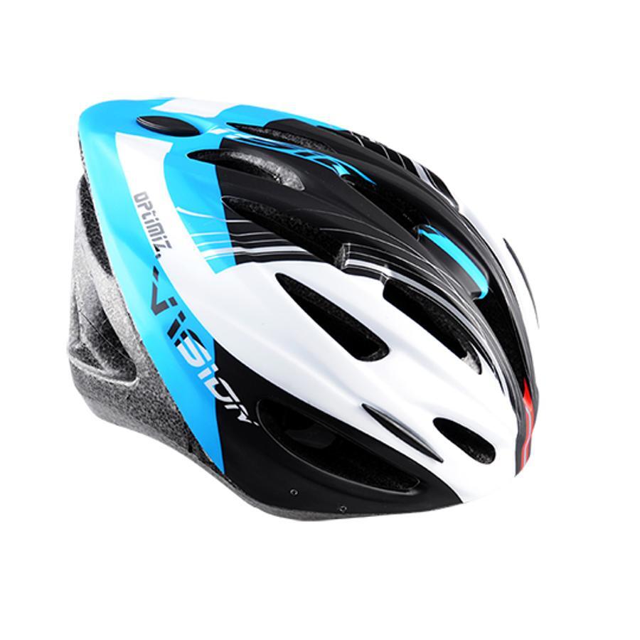 Kask rowerowy Optimiz dla dorosłych - niebiesko-biały