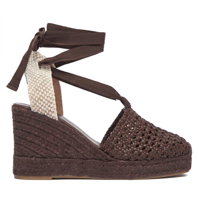 Espadryle Weekend Max Mara 2615521155670 Brązowy ciemny