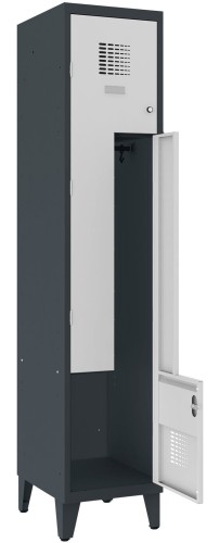 Malow Metalowa szafa ubraniowa SUL 41W na nóżkach 40 cm