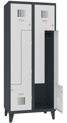 Malow Metalowa szafa ubraniowa SUL 42W na nóżkach 80 cm