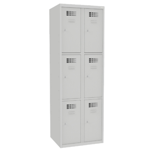 Malow SUS 323 W - Szafa z trzema schowkami w pionie, w 2 kolumnach 600