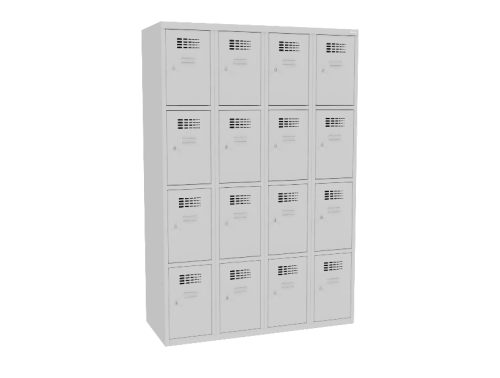 Malow SUS 344 W - Szafa z czterema schowkami w pionie, w 4 kolumnach 1200