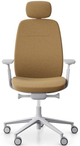 Profim Fotel ergonomiczny Pace z zagłówkiem jasnoszary