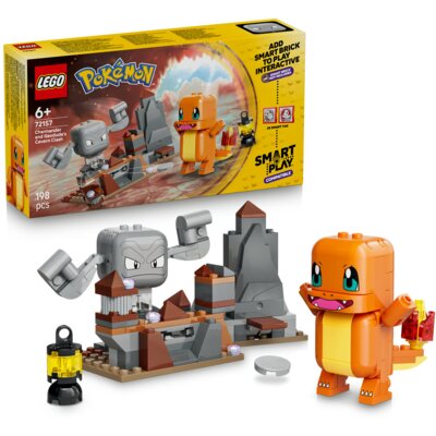 LEGO 72157 Pokémon SMART Play Charmander i Geodude — starcie w jaskini