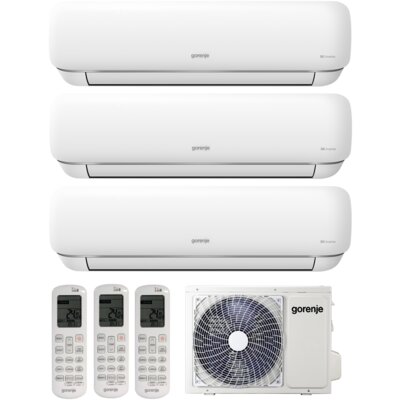 GORENJE Klimatyzator Multi Split, Pompa ciepła powietrze - powietrze KE3M72ZINV PAN35INKG PAN26INKG (3 pomieszczenia)