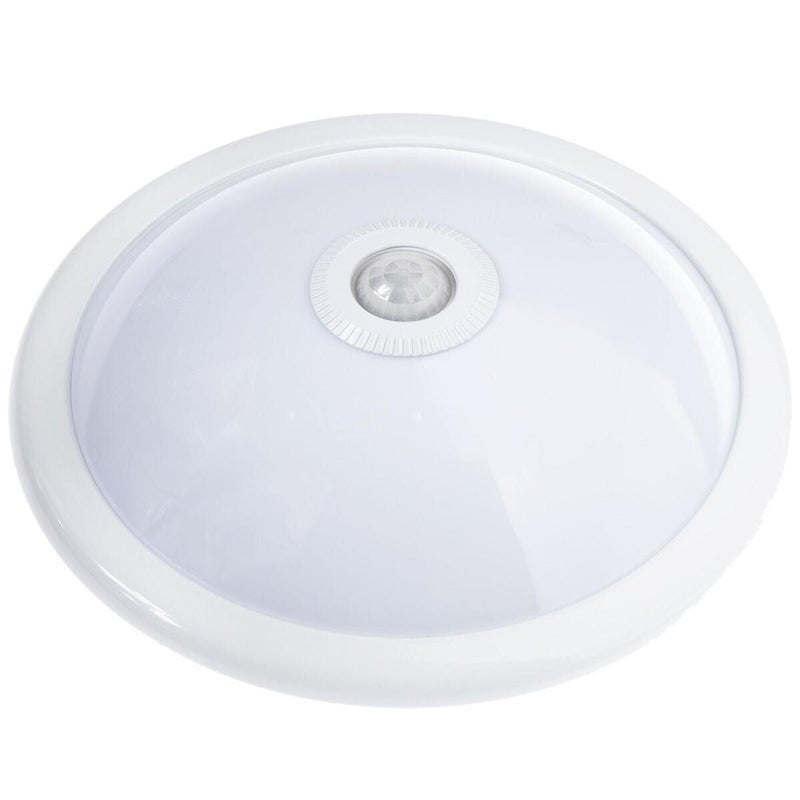 Plafon Dallas okrągły biały 2xE27x10W z czujnikiem ruchu wym: 10 x 30 cm IP20 metal IdeaLED