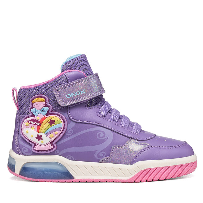 Sneakersy Geox J Inek Girl J56ASA 0BCKC C8371 S Fioletowy