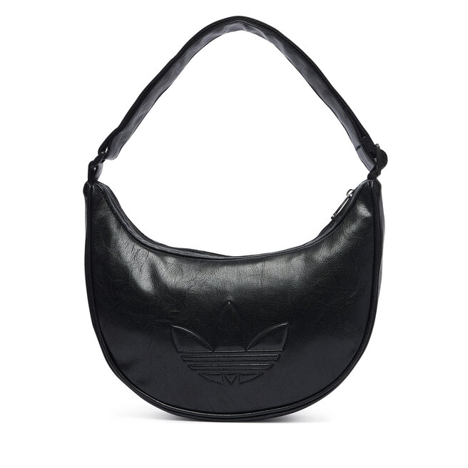 Torebka adidas Adicolor Half Crescent Bag Metallic Pu KR1546 Czarny