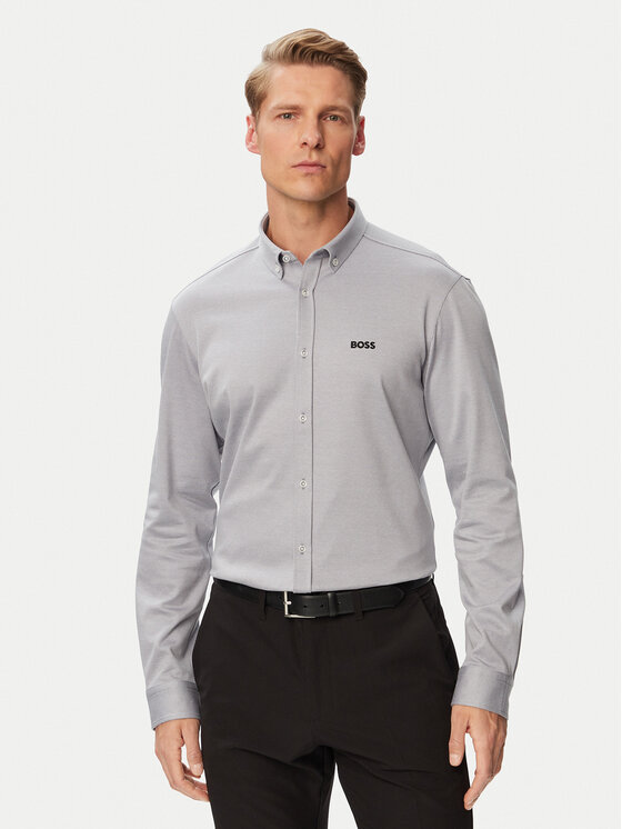 BOSS Koszula St_Motion L 50555946 Zielony ciemny Regular Fit