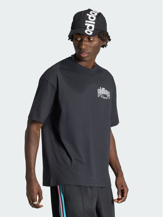 adidas T-Shirt Sst Arch IA4498 Czarny Loose Fit