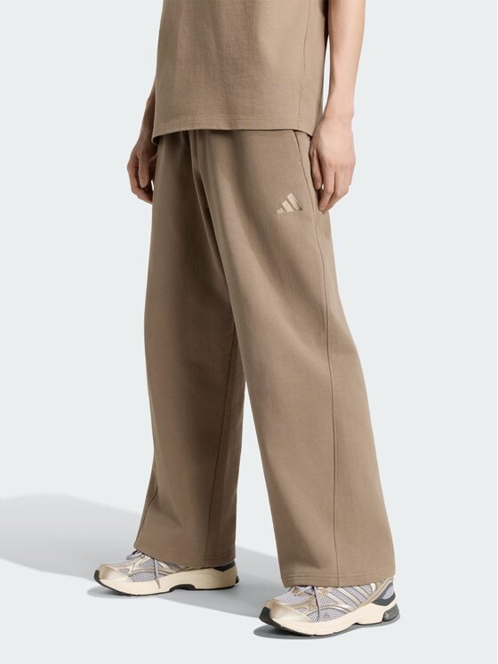 adidas Spodnie materiałowe 164814 Beżowy Loose Fit