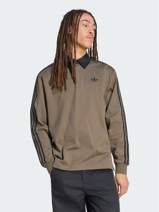 adidas Polo 159300 Brązowy Loose Fit