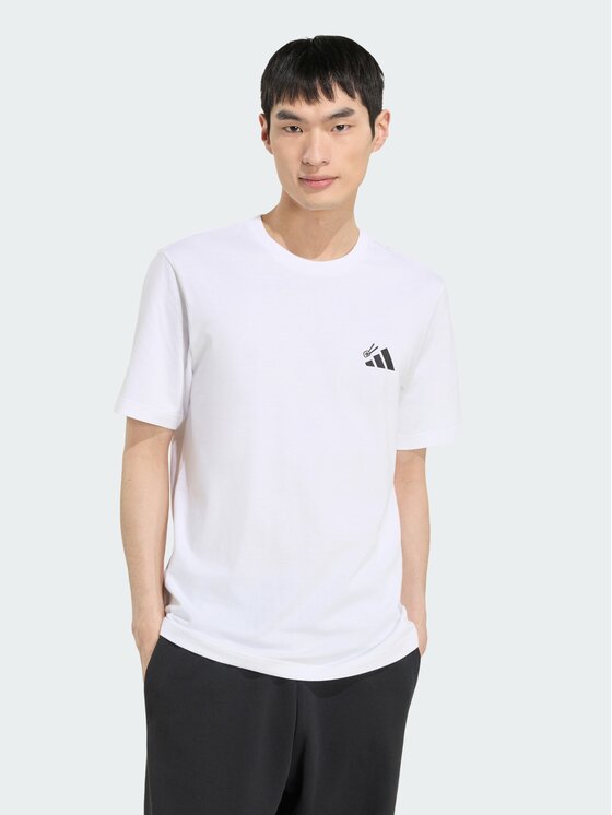 adidas T-Shirt 167778 Biały Regular Fit