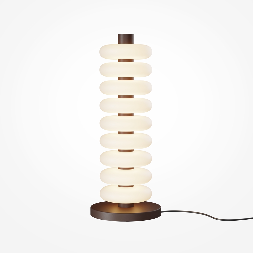 NUVEM nowoczesny lampa stołowa brązowa rdzawa LED 19W 3000K MOD497FL-L19BRK