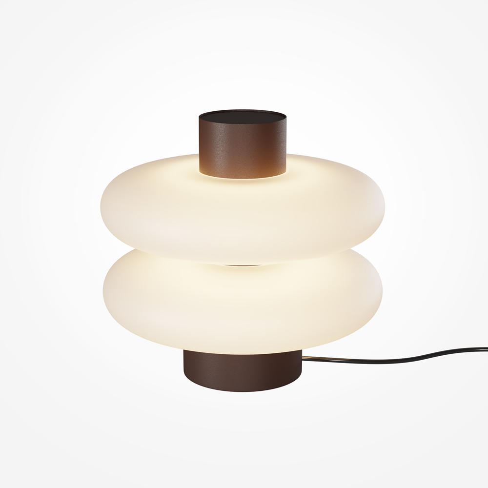 NUVEM nowoczesna lampa stołowa brązowa rdzawa LED 5W 3000K MOD497TL-L8BRK