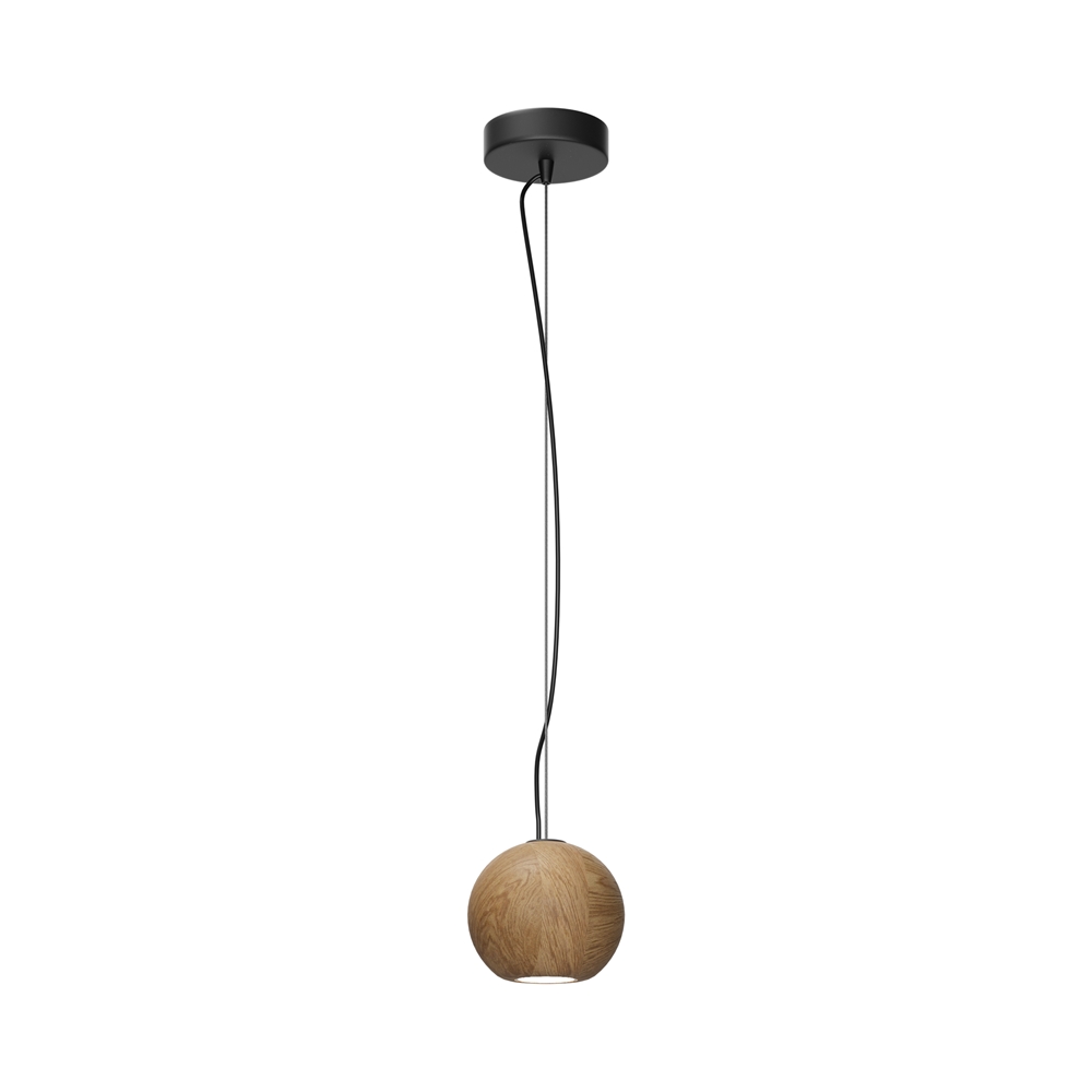 BASIC TEXTURE lampa wisząca kula z naturalnego drewna 1xGU10 MOD461PL-01BG