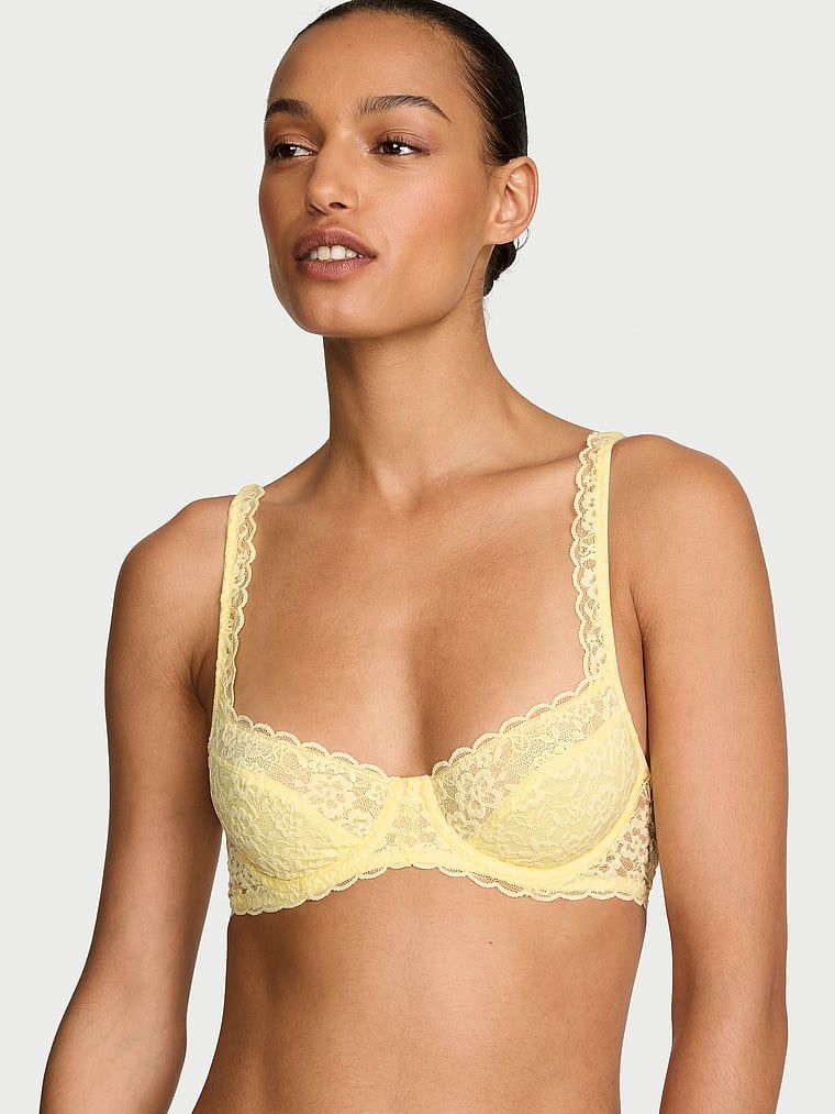 Victoria's Secret Biustonosz nieusztywniany balkonetka koronkowy