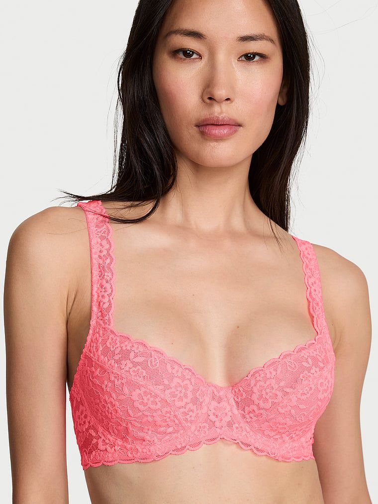 Victoria's Secret Biustonosz nieusztywniany balkonetka koronkowy