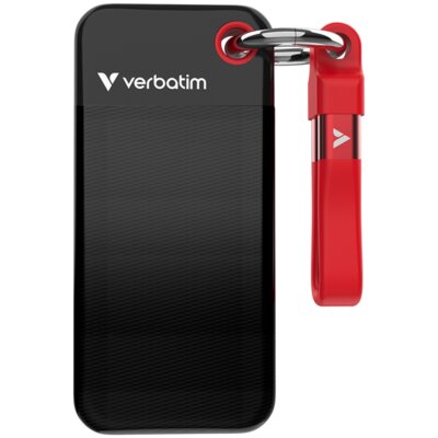 VERBATIM Pocket 128GB SSD Czarno-czerwony 32434