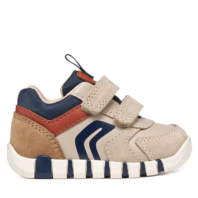 Sneakersy Geox B Iupidoo Boy B3555D 05422 C6181 Beżowy