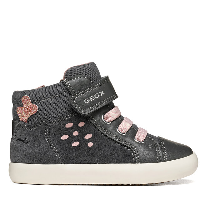 Sneakersy Geox B Gisli Girl B661MA 022BC C9002 S Szary ciemny
