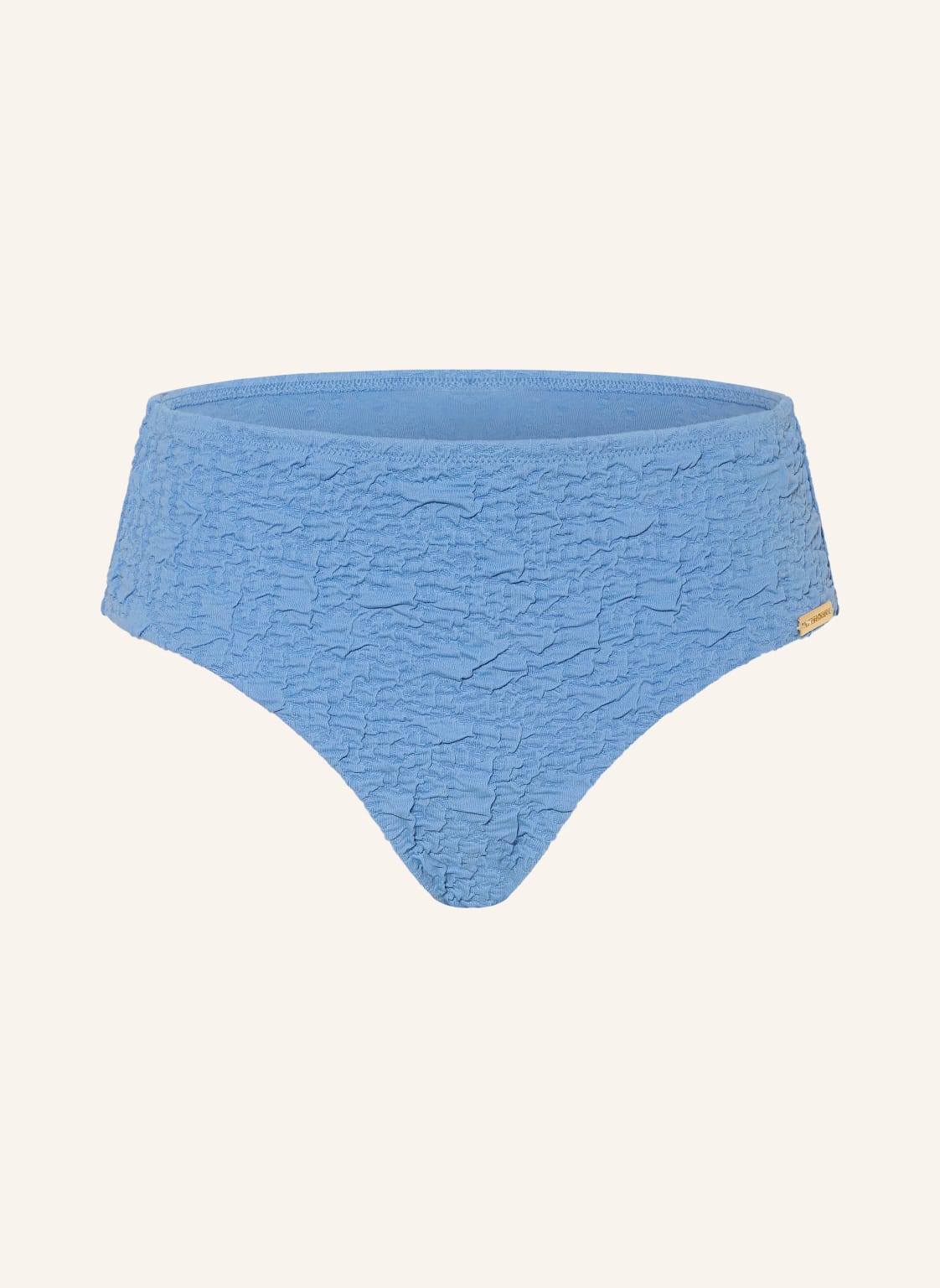 Watercult Spodenki Bikini Z Wysokim Stanem Tidal Texture blau