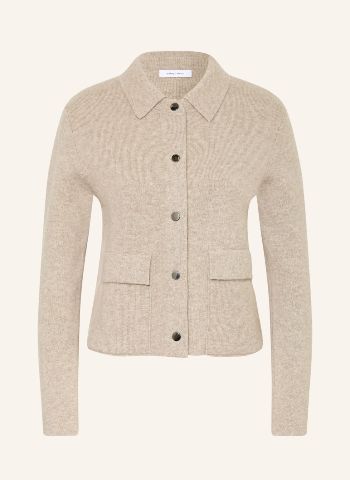 Darling Harbour Kardigan Z Kaszmiru beige
