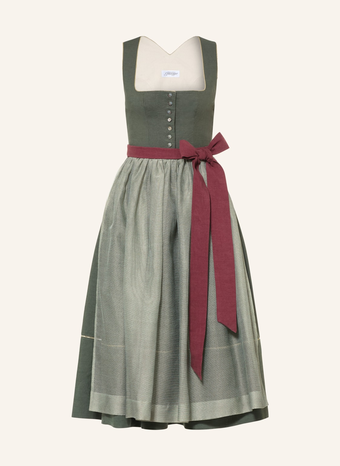 Grasegger Lniana Sukienka Dirndl Brianna gruen