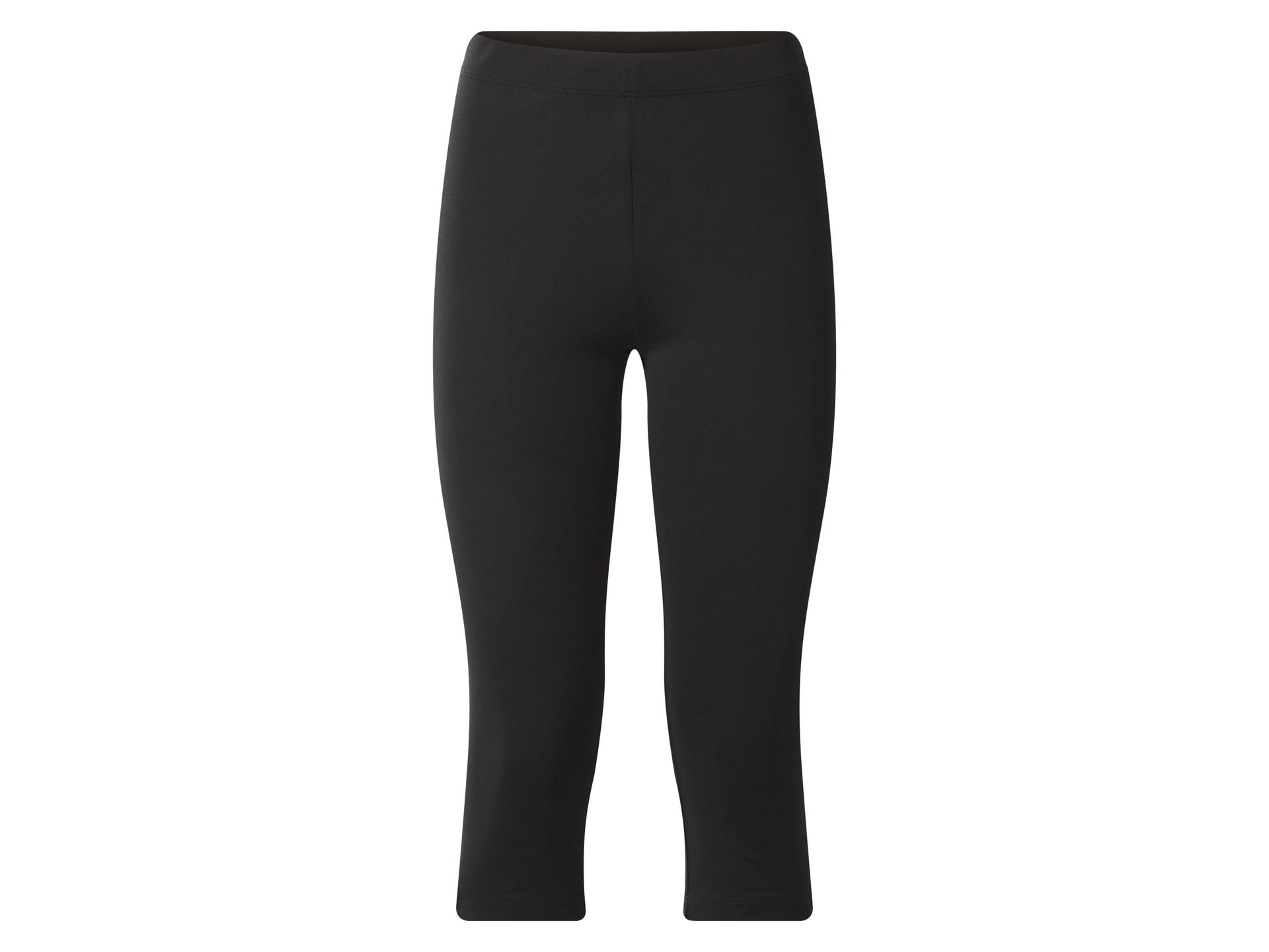 ESMARA® Legginsy capri damskie (Czarny, L(44/46))