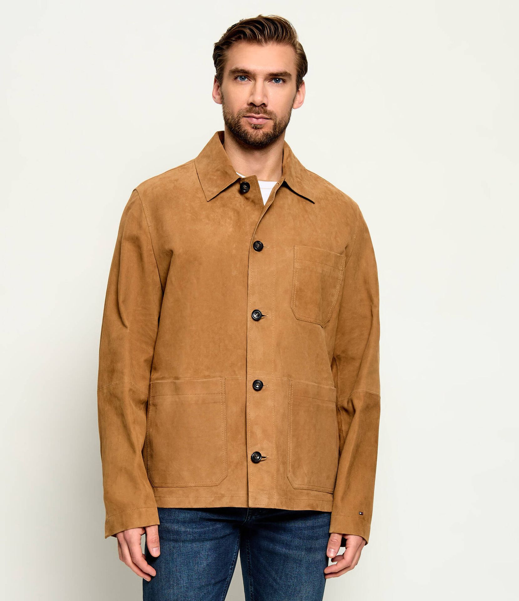 Tommy Hilfiger Kurtka Regular Fit zamsz