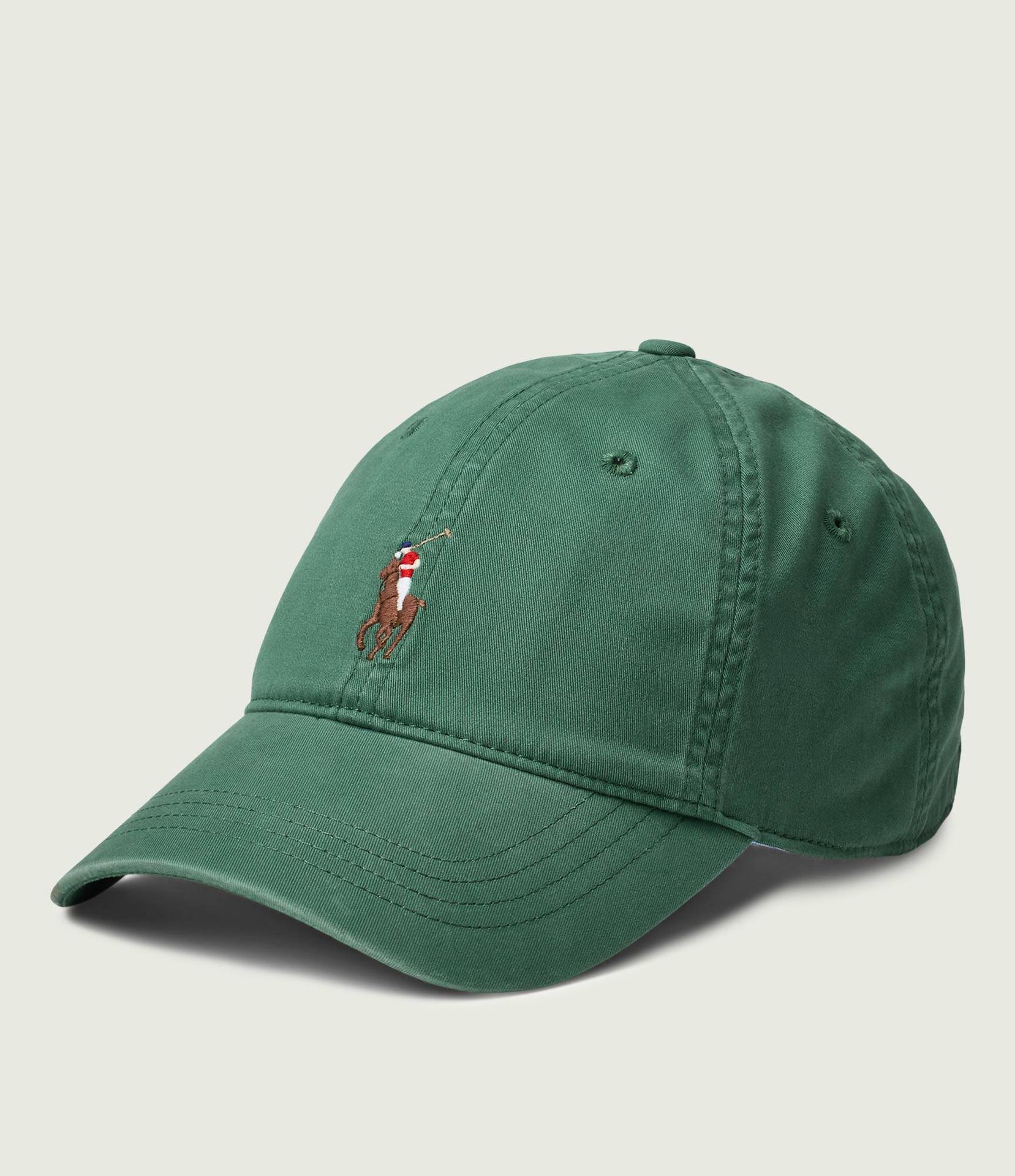 POLO RALPH LAUREN Bejsbolówka z dodatkiem skóry