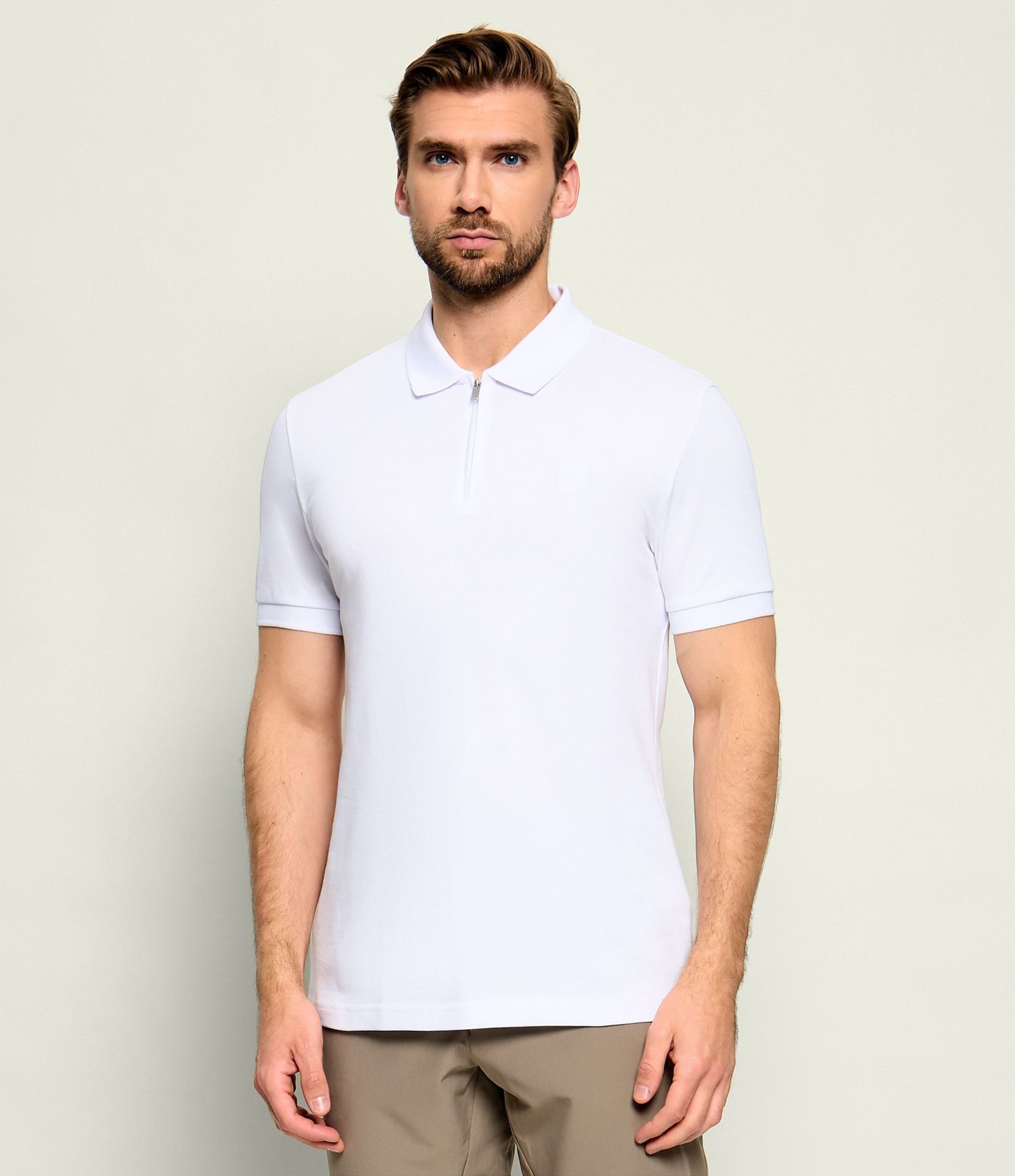 BOSS ORANGE Polo Passerzip Slim Fit