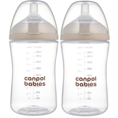 Butelka CANPOL BABIES Natural Shape 260 ml (2 sztuki)